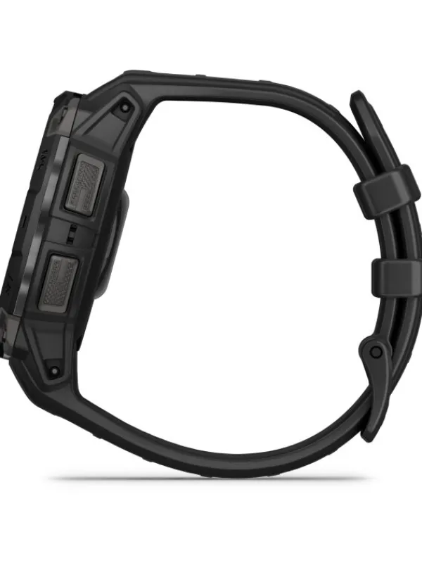 GARMIN Herrenuhren | Damenuhren-Instinct® 3 AMOLED - 45 mm, Schwarz, mit Silikon-Wechselarmband 22 mm Schwarz 010-02936-00