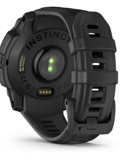 GARMIN Herrenuhren | Damenuhren-Instinct® 3 AMOLED - 45 mm, Schwarz, mit Silikon-Wechselarmband 22 mm Schwarz 010-02936-00