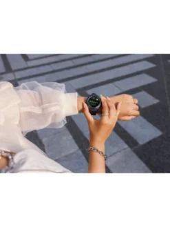 GARMIN Herrenuhren | Damenuhren-Instinct® 3 AMOLED - 45 mm, Schwarz, mit Silikon-Wechselarmband 22 mm Schwarz 010-02936-00