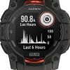 GARMIN Herrenuhren | Damenuhren-Instinct® 3 Solar - 50 mm, Kohle/Schwarz, mit Silikon-Wechselarmband 26 mm Kohle 010-02935-00
