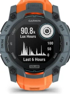 GARMIN Herrenuhren | Damenuhren-Instinct® 3 Solar - 50 mm, Twilight, mit Silikon-Wechselarmband 26 mm Solstice 010-02935-01