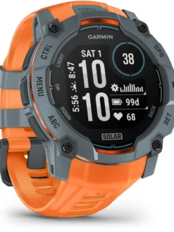GARMIN Herrenuhren | Damenuhren-Instinct® 3 Solar - 50 mm, Twilight, mit Silikon-Wechselarmband 26 mm Solstice 010-02935-01