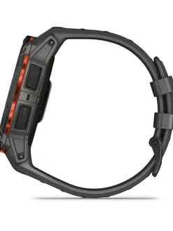 GARMIN Herrenuhren | Damenuhren-Instinct® 3 Solar - 50 mm, Kohle/Schwarz, mit Silikon-Wechselarmband 26 mm Kohle 010-02935-00