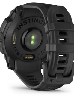 GARMIN Herrenuhren | Damenuhren-Instinct® 3 Solar - 45 mm, Schwarz, mit Silikon-Wechselarmband 22 mm Schwarz 010-02934-00