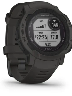 GARMIN Smartwatches | Herrenuhren-Instinct® 2 Solar schiefergrau, 45mm Silikonband 010-02627-00