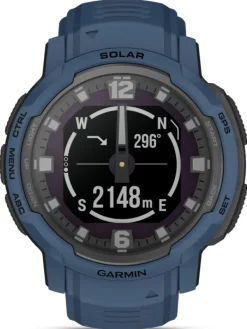 GARMIN Smartwatches | Herrenuhren-Instinct® Crossover Solar, Dunkelblau 45mm 010-02730-02