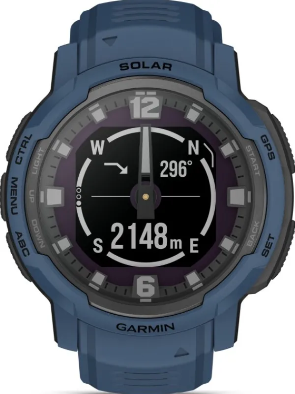 GARMIN Smartwatches | Herrenuhren-Instinct® Crossover Solar, Dunkelblau 45mm 010-02730-02
