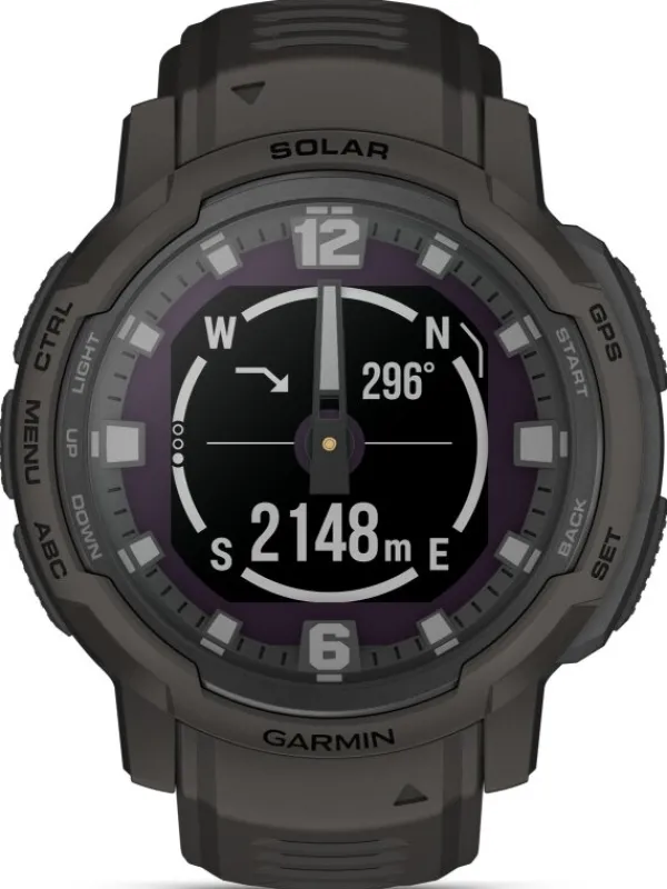 GARMIN Smartwatches | Herrenuhren-Instinct® Crossover Solar, Graphite 45mm 010-02730-01