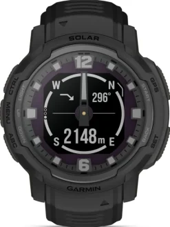 GARMIN Smartwatches | Herrenuhren-Instinct® Crossover Solar – Tactical Edition, Schwarz 45mm 010-02730-00