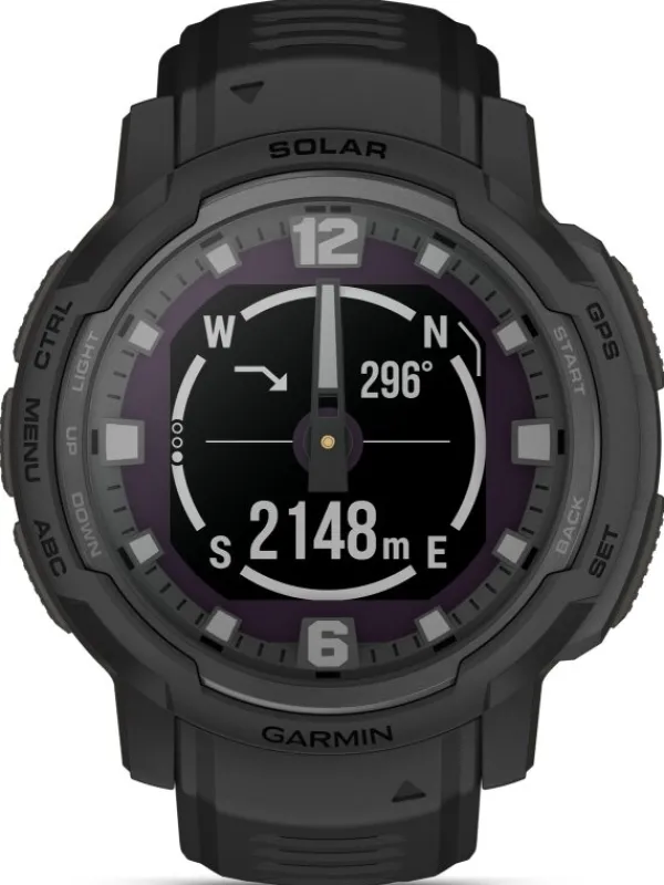 GARMIN Smartwatches | Herrenuhren-Instinct® Crossover Solar – Tactical Edition, Schwarz 45mm 010-02730-00