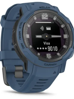 GARMIN Smartwatches | Herrenuhren-Instinct® Crossover Solar, Dunkelblau 45mm 010-02730-02