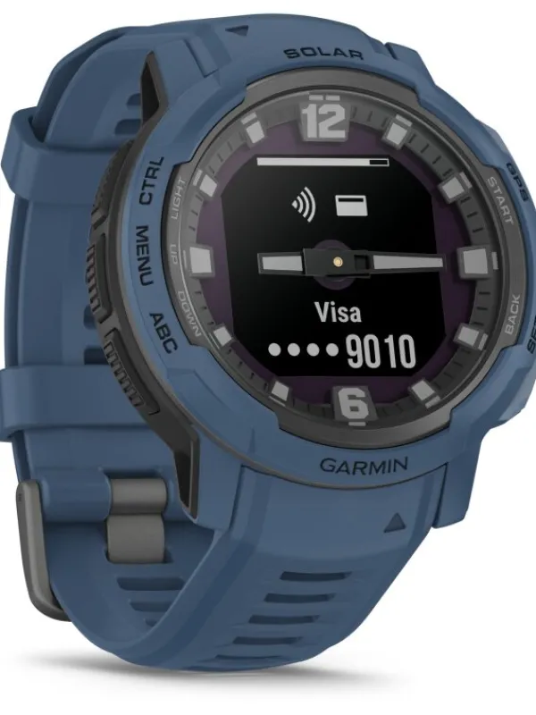 GARMIN Smartwatches | Herrenuhren-Instinct® Crossover Solar, Dunkelblau 45mm 010-02730-02