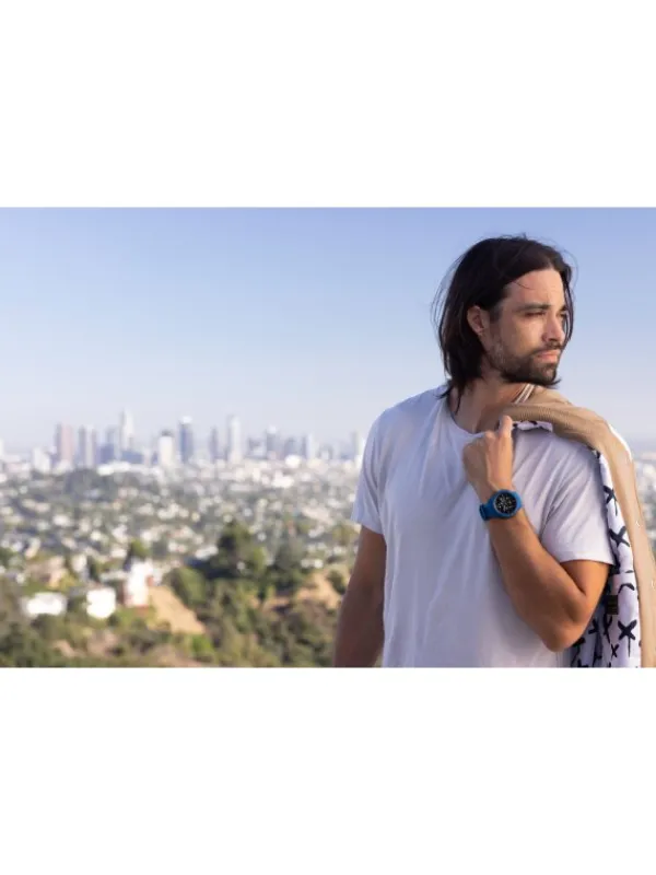 GARMIN Smartwatches | Herrenuhren-Instinct® Crossover Solar, Dunkelblau 45mm 010-02730-02