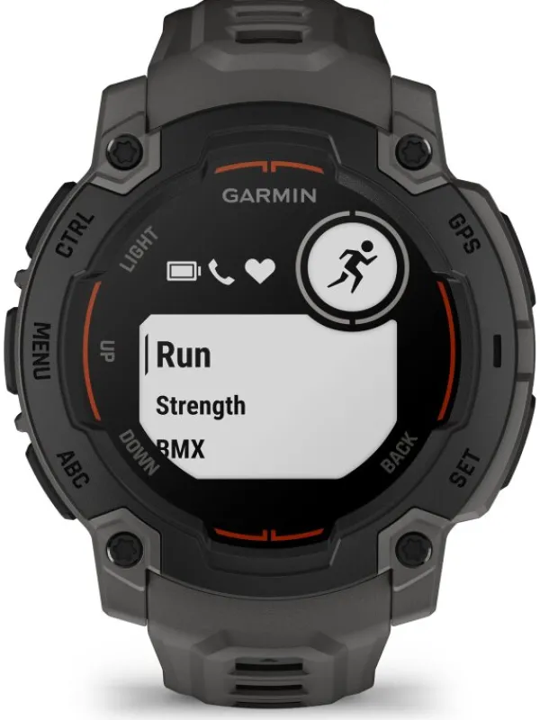GARMIN Herrenuhren | Damenuhren-Instinct® E - 45 mm, Kohle/Schwarz, mit Silikon-Wechselarmband 22 mm Kohle 010-02933-00