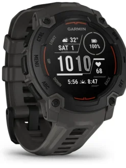 GARMIN Herrenuhren | Damenuhren-Instinct® E - 45 mm, Kohle/Schwarz, mit Silikon-Wechselarmband 22 mm Kohle 010-02933-00
