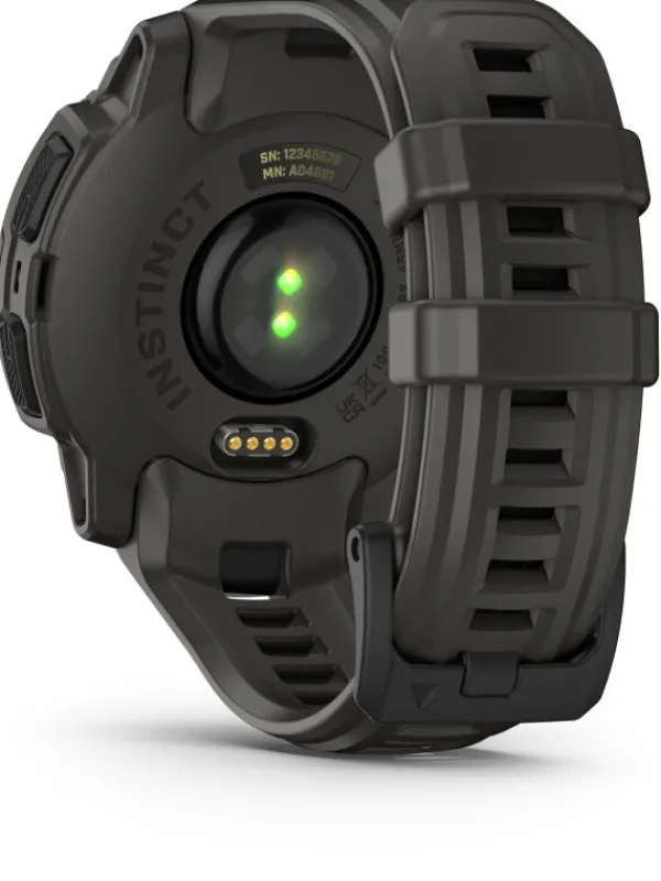 GARMIN Herrenuhren | Damenuhren-Instinct® E - 45 mm, Kohle/Schwarz, mit Silikon-Wechselarmband 22 mm Kohle 010-02933-00