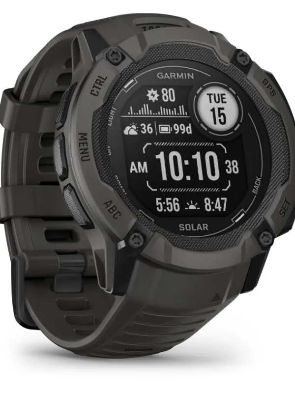 GARMIN Smartwatches | Herrenuhren-Instinct® 2X Solar, graphit, 50 mm, Silikonband 010-02805-00