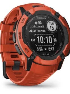GARMIN Smartwatches | Herrenuhren-Instinct® 2X Solar, rot, 50mm, Silikonband 010-02805-01