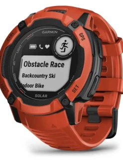 GARMIN Smartwatches | Herrenuhren-Instinct® 2X Solar, rot, 50mm, Silikonband 010-02805-01