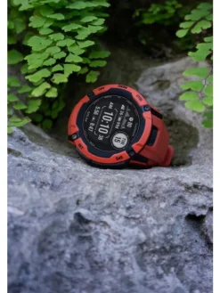 GARMIN Smartwatches | Herrenuhren-Instinct® 2X Solar, rot, 50mm, Silikonband 010-02805-01