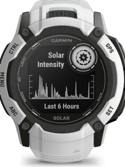 GARMIN Smartwatches | Herrenuhren-Instinct® 2X Solar, steinweiss, 50 mm, Silikonband 010-02805-04