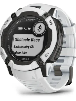 GARMIN Smartwatches | Herrenuhren-Instinct® 2X Solar, steinweiss, 50 mm, Silikonband 010-02805-04