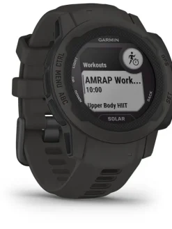 GARMIN Herrenuhren | Damenuhren-Instinct® 2S Solar schiefergrau, 40mm, Silikonband 010-02564-00