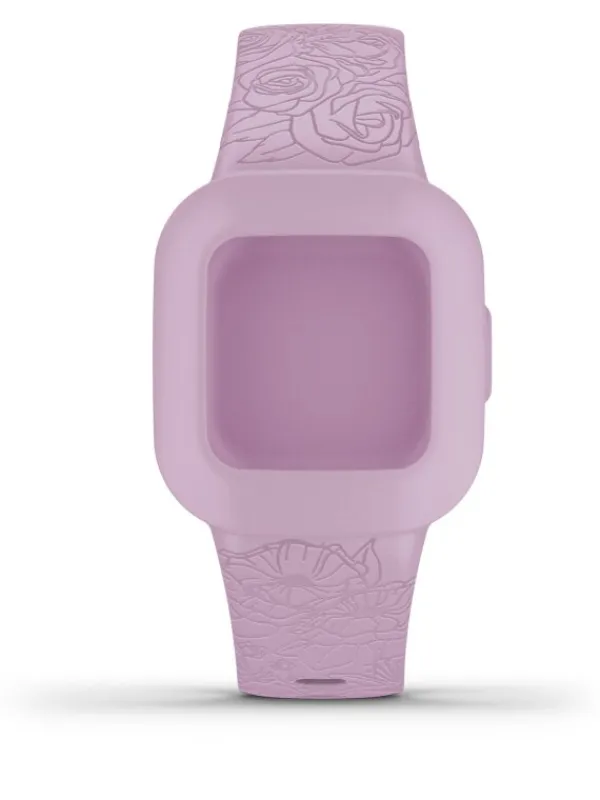 GARMIN Uhrenarmbänder-Original Armband mit rosafarbenem Blumenmotiv für vívofit® Jr. 3 010-12469-41