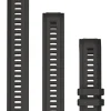 GARMIN Uhrenarmbänder-Original Instinct® 2S-Wechselarmband 20 mm, Silikon, graphit, 3-teilig, Schließe - Edelstahl schwarz 010-13104-00