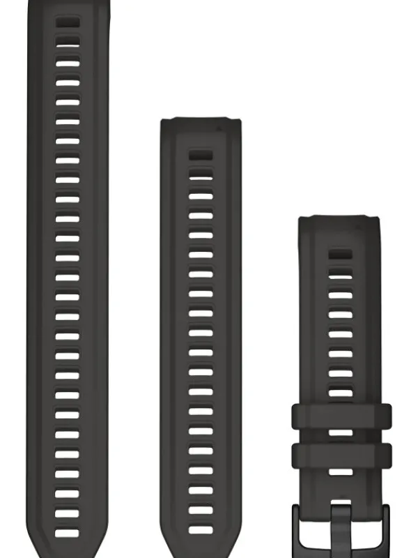 GARMIN Uhrenarmbänder-Original Instinct® 2S-Wechselarmband 20 mm, Silikon, graphit, 3-teilig, Schließe - Edelstahl schwarz 010-13104-00