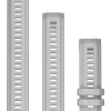 GARMIN Uhrenarmbänder-Original Instinct® 2S-Wechselarmband 20 mm, Silikon, Dunstgrau, 3-teilig, Schließe - Edelstahl schwarz 010-13104-01