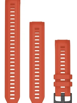 GARMIN Uhrenarmbänder-Original Instinct® 2S-Wechselarmband 20 mm, Silikon, Poppy, 3-teilig, Schließe - Edelstahl schwarz 010-13104-18