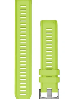 GARMIN Uhrenarmbänder-Original Instinct®-Wechselarmband 22 mm, Silikon, Electric Lime, Schließe - Edelstahl schiefergrau 010-13105-02