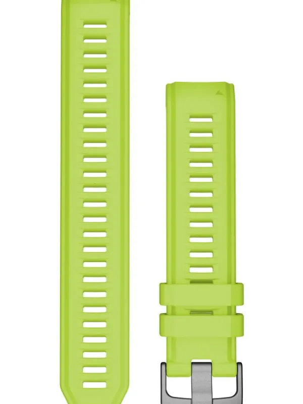 GARMIN Uhrenarmbänder-Original Instinct®-Wechselarmband 22 mm, Silikon, Electric Lime, Schließe - Edelstahl schiefergrau 010-13105-02