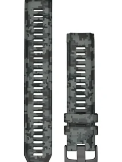 GARMIN Uhrenarmbänder-Original Instinct®-Wechselarmband 22 mm, Silikon, graphit Camo, Schließe - Edelstahl schwarz 010-13105-04