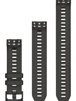 GARMIN Uhrenarmbänder-Original Instinct® 2S-Wechselarmband 20 mm, Silikon, graphit, 3-teilig, Schließe - Edelstahl schwarz 010-13104-00