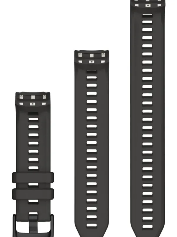 GARMIN Uhrenarmbänder-Original Instinct® 2S-Wechselarmband 20 mm, Silikon, graphit, 3-teilig, Schließe - Edelstahl schwarz 010-13104-00