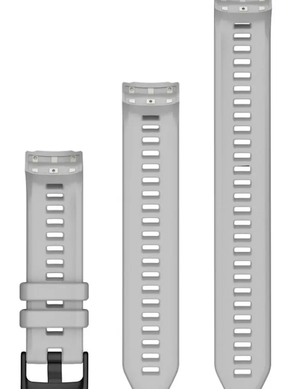 GARMIN Uhrenarmbänder-Original Instinct® 2S-Wechselarmband 20 mm, Silikon, Dunstgrau, 3-teilig, Schließe - Edelstahl schwarz 010-13104-01
