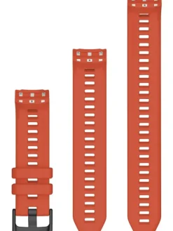 GARMIN Uhrenarmbänder-Original Instinct® 2S-Wechselarmband 20 mm, Silikon, Poppy, 3-teilig, Schließe - Edelstahl schwarz 010-13104-18
