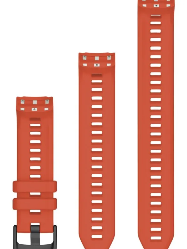 GARMIN Uhrenarmbänder-Original Instinct® 2S-Wechselarmband 20 mm, Silikon, Poppy, 3-teilig, Schließe - Edelstahl schwarz 010-13104-18