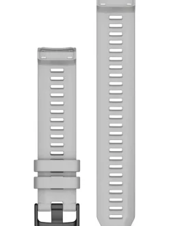 GARMIN Uhrenarmbänder-Original Instinct®-Wechselarmband 22 mm, Silikon, Dunstgrau, Schließe - Edelstahl schwarz 010-13105-01