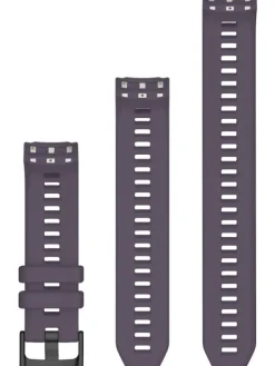 GARMIN Uhrenarmbänder-Original Instinct® 2S-Wechselarmband 20 mm, Silikon, Deep Orchid, 3-teilig, Schließe - Edelstahl schwarz 010-13104-17