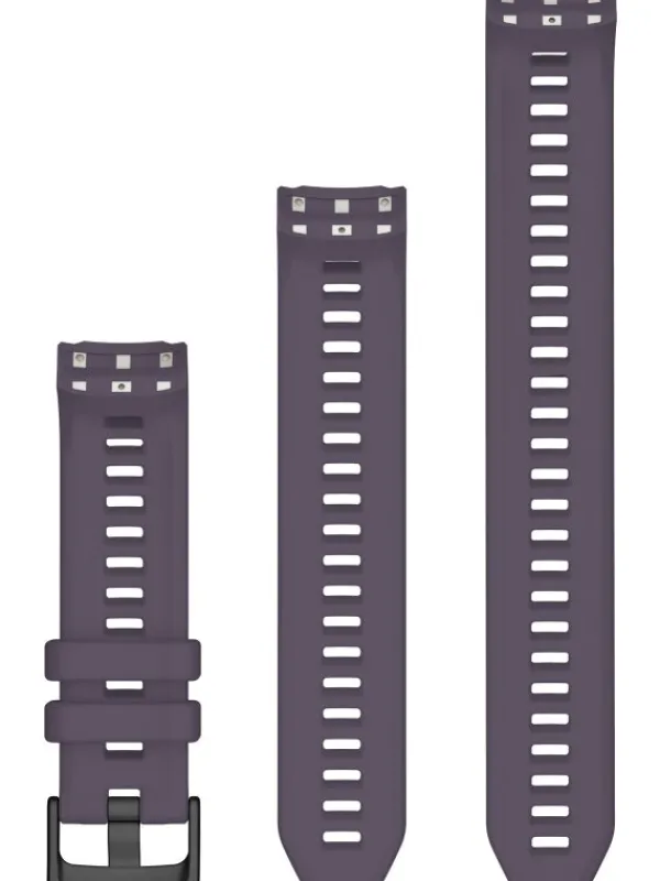 GARMIN Uhrenarmbänder-Original Instinct® 2S-Wechselarmband 20 mm, Silikon, Deep Orchid, 3-teilig, Schließe - Edelstahl schwarz 010-13104-17