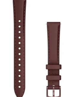 GARMIN Uhrenarmbänder-Original Lily® Quick-Relase 14 mm Leder, Maulbeere, Schließe - Aluminium dunkelbronze 010-13302-21