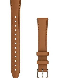 GARMIN Uhrenarmbänder-Original Lily® Quick-Relase 14 mm Leder, Coyote Tan, Schließe aus Aluminium cremegold 010-13302-20