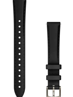 GARMIN Uhrenarmbänder-Original Lily® Quick-Relase 14 mm Leder, Schwarz, Schließe - Aluminium cremegold 010-13302-22