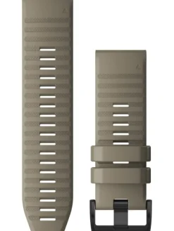 GARMIN Uhrenarmbänder-Original QuickFit®-Armband 26 mm, Silikon, dunkler sandstein, Schließe - Edelstahl schwarz 010-12864-02