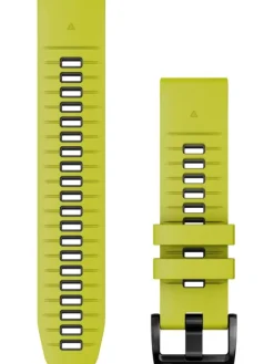 GARMIN Uhrenarmbänder-Original QuickFit®-Armband 22 mm, Silikon, lime/graphit, Schließe - Edelstahl schwarz 010-13280-03