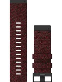 GARMIN Uhrenarmbänder-Original QuickFit®-Armband 26 mm, Nylon, rot, Schließe - Edelstahl schwarz 010-12864-06