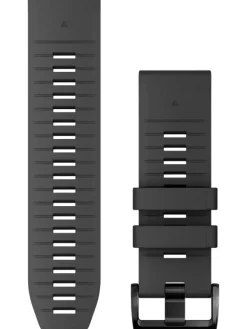 GARMIN Uhrenarmbänder-Original QuickFit®-Armband 26 mm, Silikon, graphit, Schließe - Edelstahl schwarz 010-13281-09